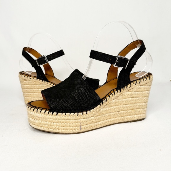 Franco Sarto Shoes - FRANCO SARTO PLATFORM LEATHER TEXTURED ESPADRILLES SZ 9.5.